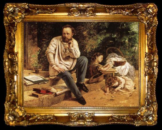 framed  Gustave Courbet Pierre-joseph Prud